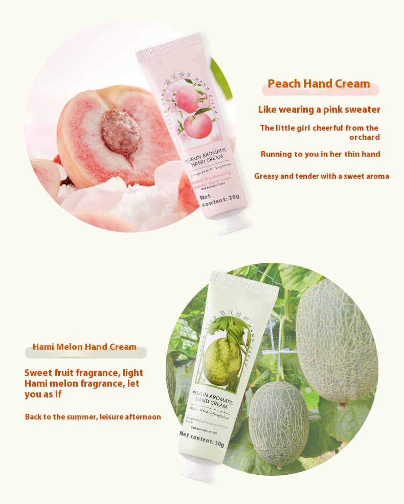 Natural Moisturizing Mini Foot & Hand Repair Cream Lotion Gift Set Plant Fruit Perfume Cosmetics Products in China