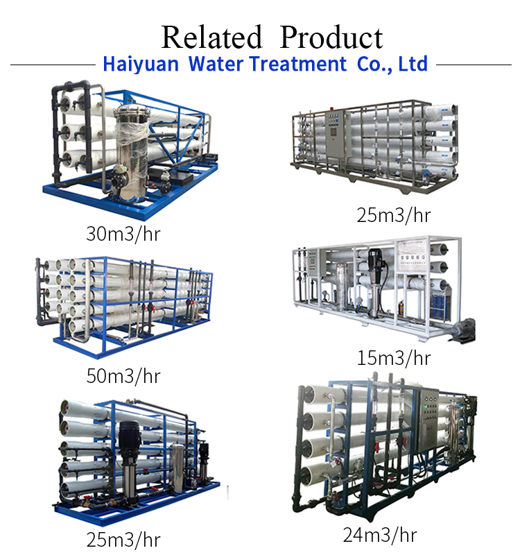 99.7% Rejection Reverse Osmosis RO Plant Desalination Plant 25m3hr
