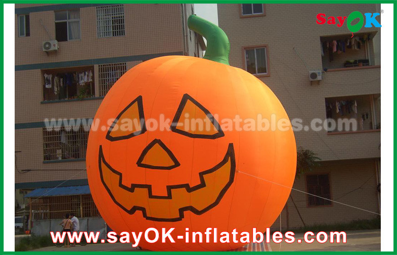 Inflatable Holiday Decorations , Pumpkin Inflatable Cartoon Characters For Halloween