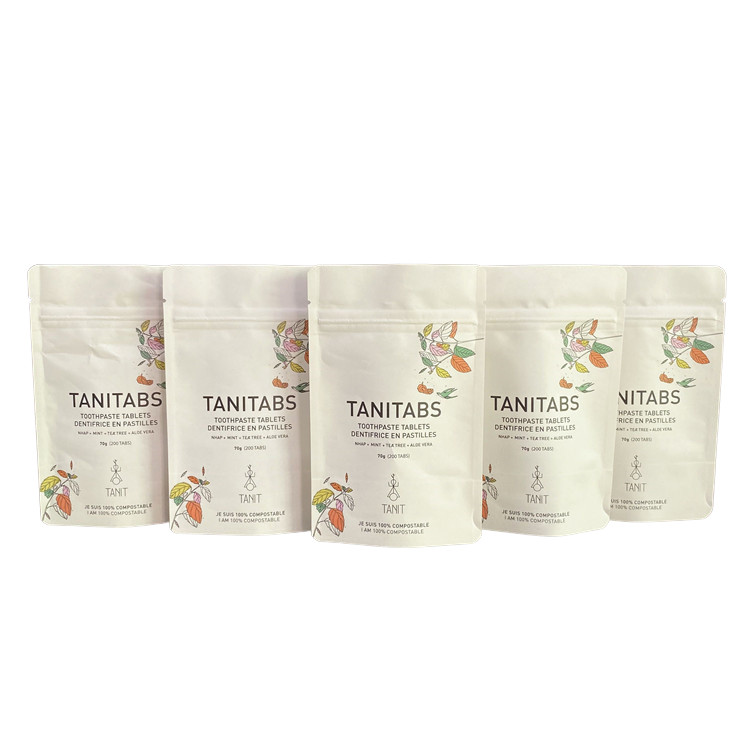 Pouches For Food Packing Biodedgradable Stand Up Plastic Zipper Aluminium Foil Packaging Custom Matte Bags Biodegradable