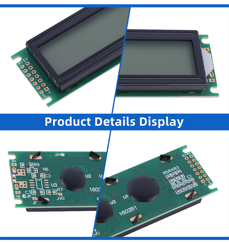 Cyrillic Gray Film 1602B1 Display Module Support Scheme Development Interface ST7066U COB Module