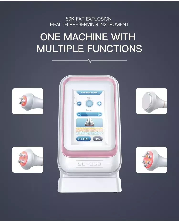 80K Cavitation Portable 3 Handles Fat Burning Sculpting RF Slimming Machine