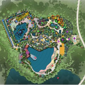  3D Modeling Software Custom Landscape Design English Chinese Platform AutoCAD / SketchUp Compatible Manufactures