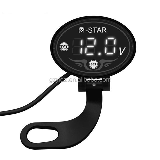 ABS 12v Digital Voltmeter Display , OEM Motorcycle Voltage Gauge