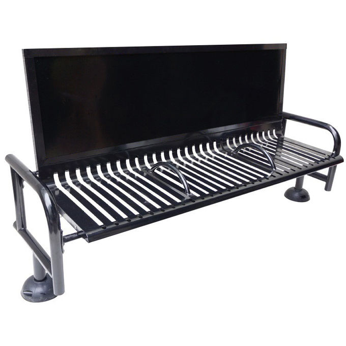 2070*650*1101mm Steel Patio Bench