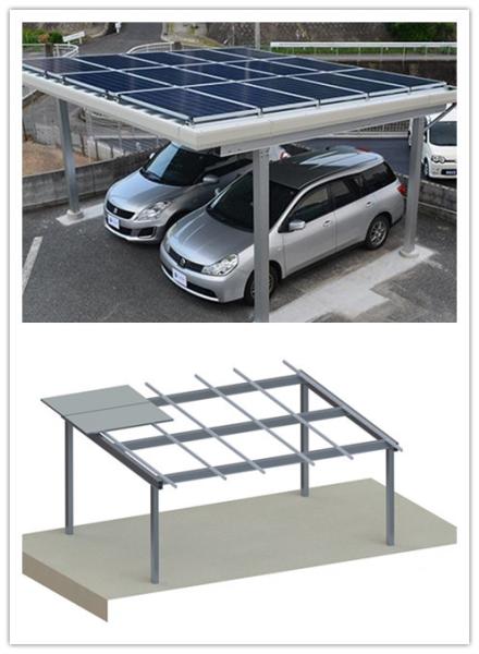 Photovoltaic Solar PV Mounting Systems Parking Lot High Strength Aluminum