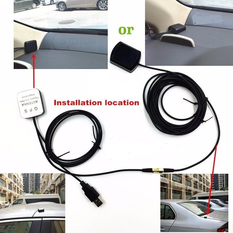 High Gain USB Port GPS Receiver Transmitter Active Antenna for Precise Car Navigation