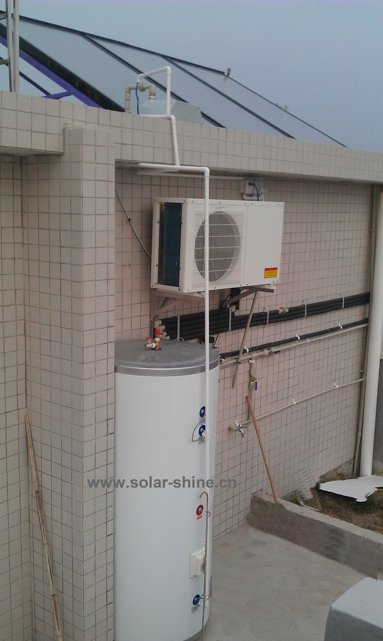 150 - 500 L Capacity Mini Split Heat Pump Water Heater Glass Pipe Material
