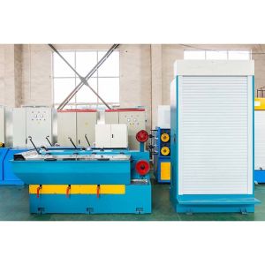  Copper Wire Electrical Cable Automatic Intermediate Fine Wire Drawing Machine With Continuous Annealing Manufactures