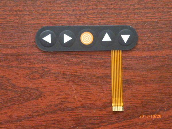 Waterproof Textured PC Flexible Metal Dome Membrane Switch Flat Type 0.05mm - 0