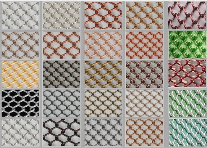 Plain Weave Metal Fabric Stainless Steel Woven Wire Mesh Decorative For Cabinets