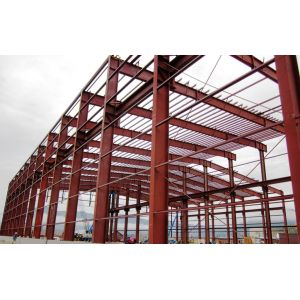 China Q355B Engineering Building Steel Frame By 40 HQ Container Loading on sale