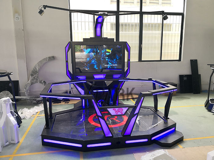 9D VR Simulator Walking Platform Shooting Game Machine virtual reality simulator for sale