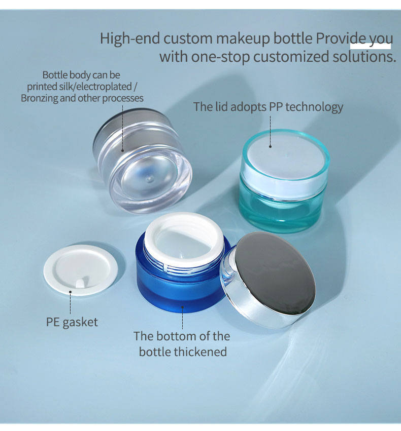Round Shape Eye Cream Bottle for Cosmetic Packaging from Acrylic Plastic