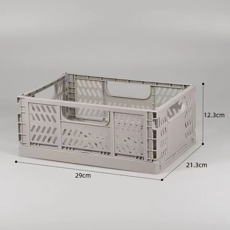 Convenient Mesh Plastic Crates for Office Desk Stackable and Blue NO Foldable Design
