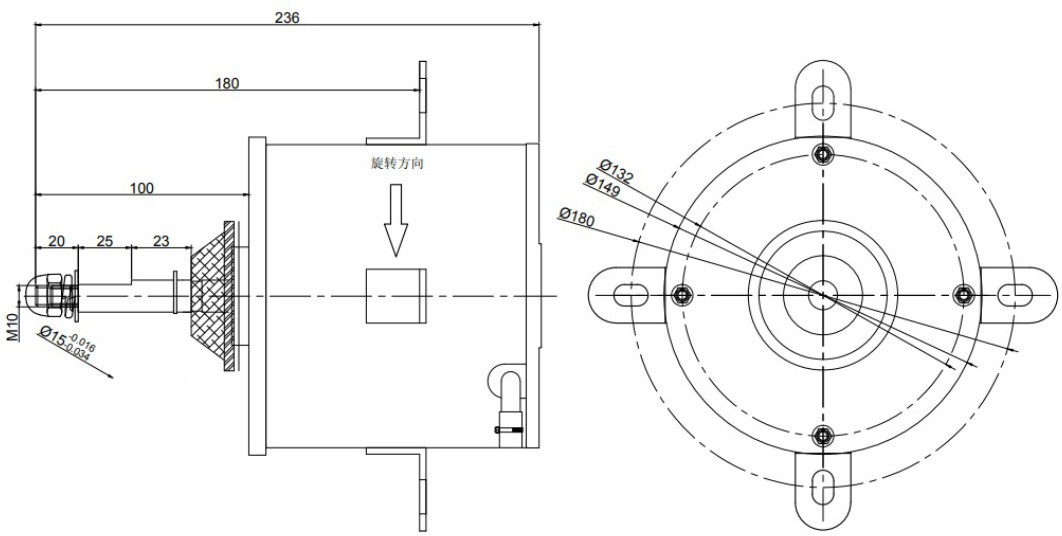 250W 920RPM Single Phase AC Heat Pump Fan Motor \ 3 Speeds Air Cooler Motor \ Air Cooling Parts