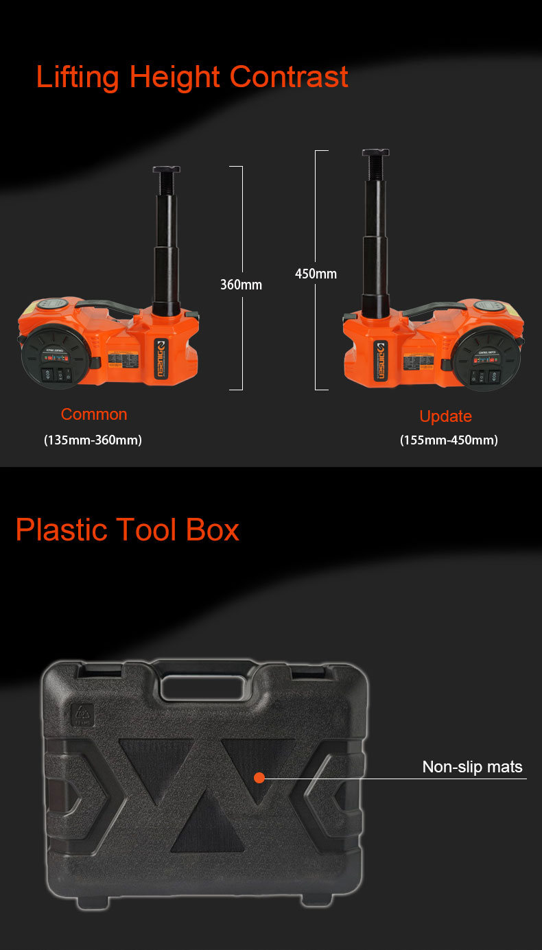 5 Ton Electric Hydraulic Car Jack ASME PASE-2014 Approved 0.65m Air Hose
