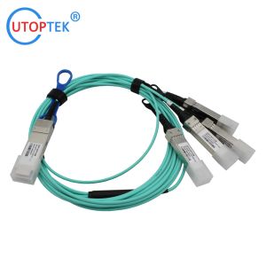 40G QSFP+ to 4x10G SFP+ AOC Cable OM3 1m/3m/5m/15m/50m/100m Customized 40G AOC