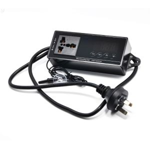 Big Digital LCD Screen Reptile Temperature controller with probe and socket plug