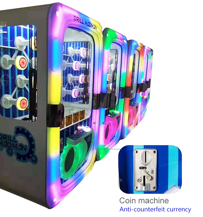 Key Master Coin Operated Prize Vending Gift Game Machine Drill Madman
