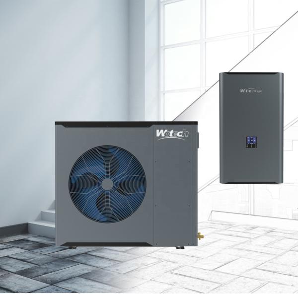Split R32 A+++/A++ Euro Standard DHW Air Source Heat Pump For House Wotech 220V