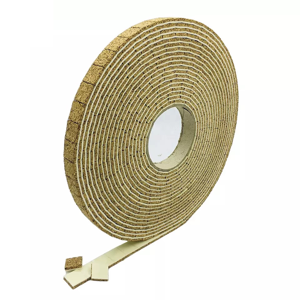 Customized Size 18*18*3+1mm Cork Pad On Rolls For Glass Shipping Separator