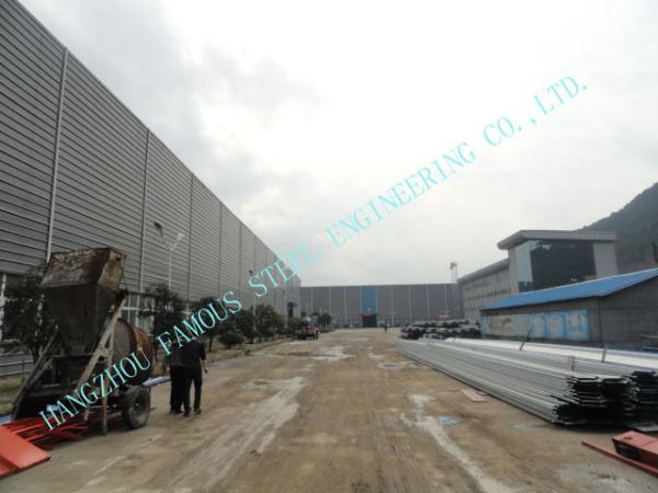 Light ASTM 65 X 95 Prefab Multipan Industrial Steel Buildings With Composite