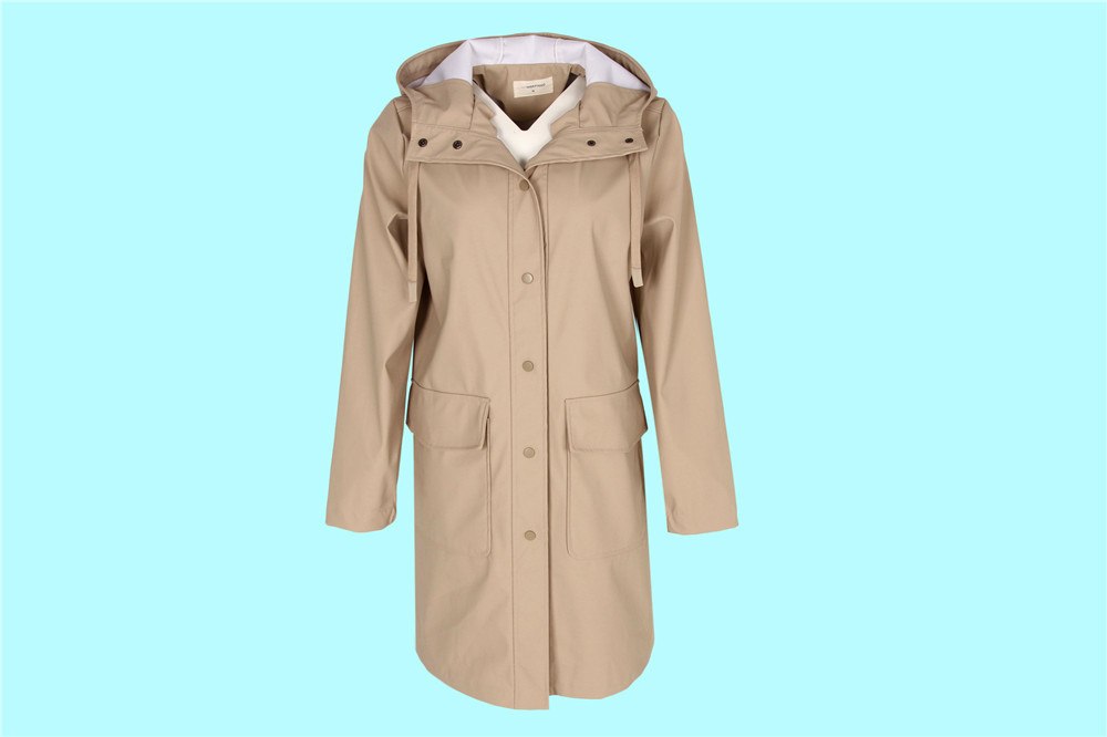 Long Sleeve Casual Womens Longline PU Leather Coat