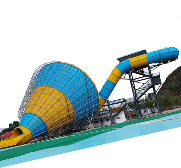 18m Height Big Adult Water Slide Outdoor Fiberglass Speaker Shape