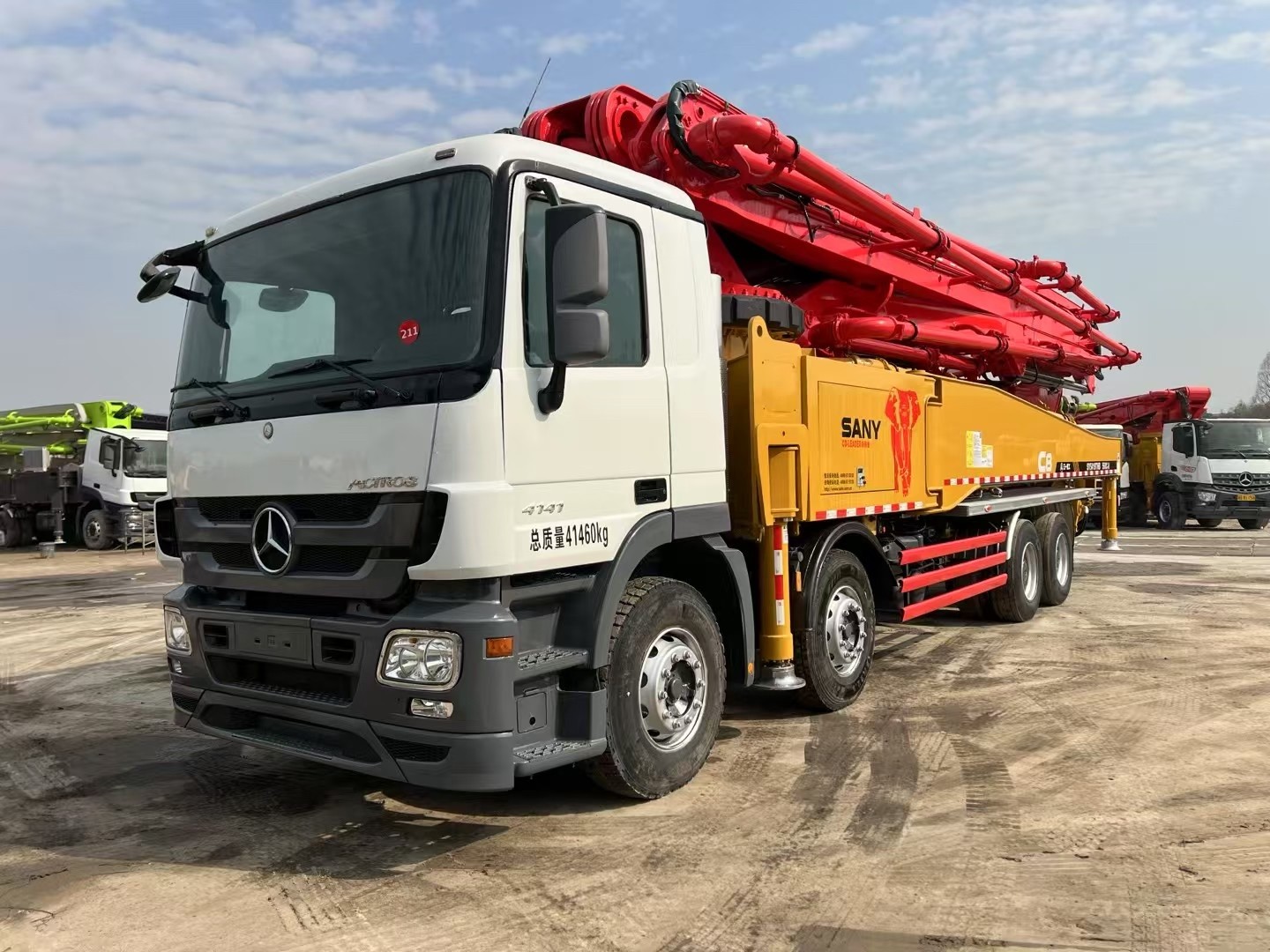 Used 56 meters of concrete pump truck 56 meters remanufacturing pump truck procedures are complete