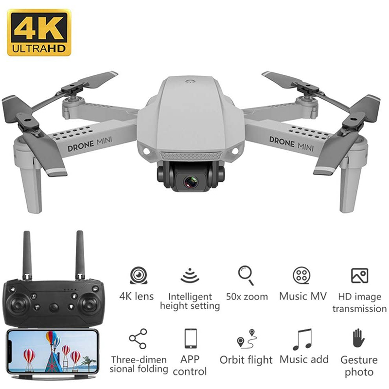 E88 110° 600mAh 4 Channel Foldable RC Quadcopter