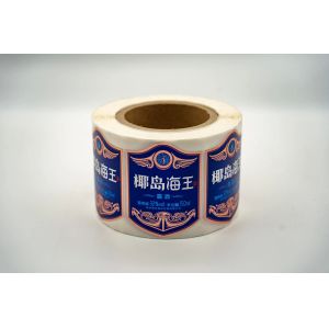 Custom Printed Waterproof Adhesive Label with 10-12 Color Printing for Beverage