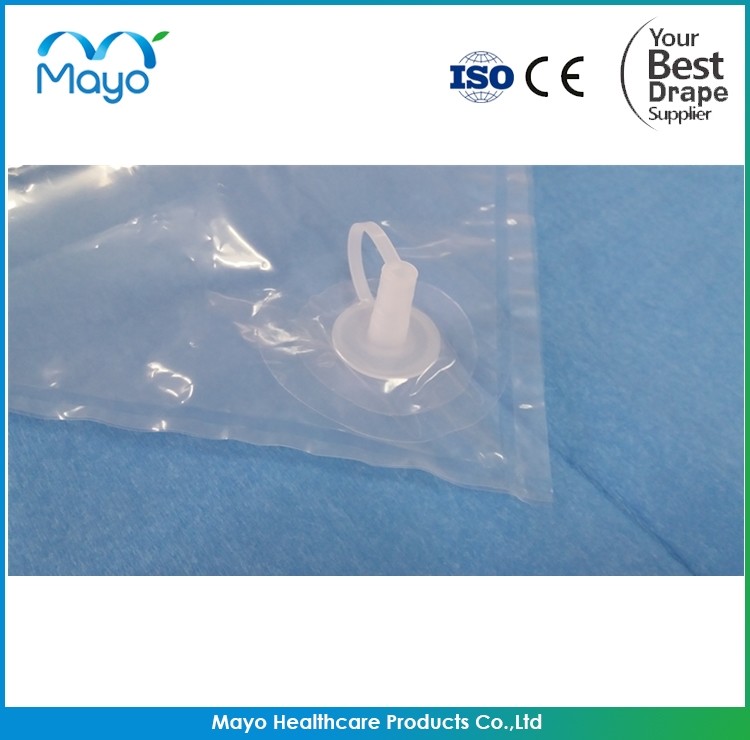 Hospital use Sterile Disposable Craniotomy drape pack Cranial drape with collection pouch