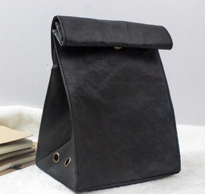 Width 150cm*110yard fiber 0.55mm Black color Washable kraft paper for hand bags