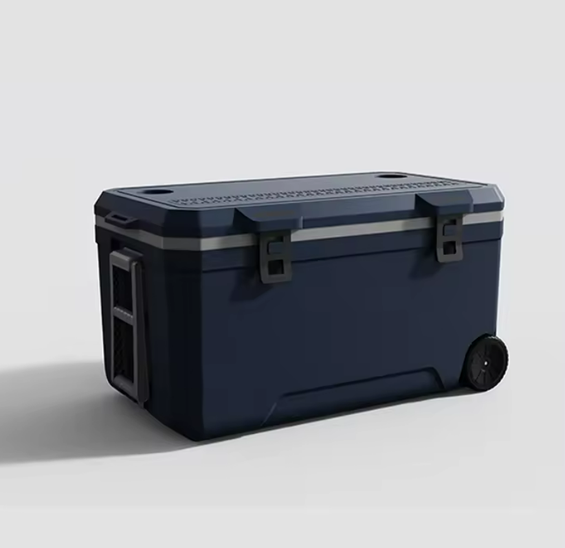 Passive Cooling Method Ice Cooler Box with Optional Temperature Display and