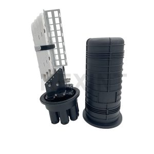  KEXINT 96 Core With Adapter Bracket And 4 Splice Trays Fiber Optic Dome Type Splice Closure Manufactures