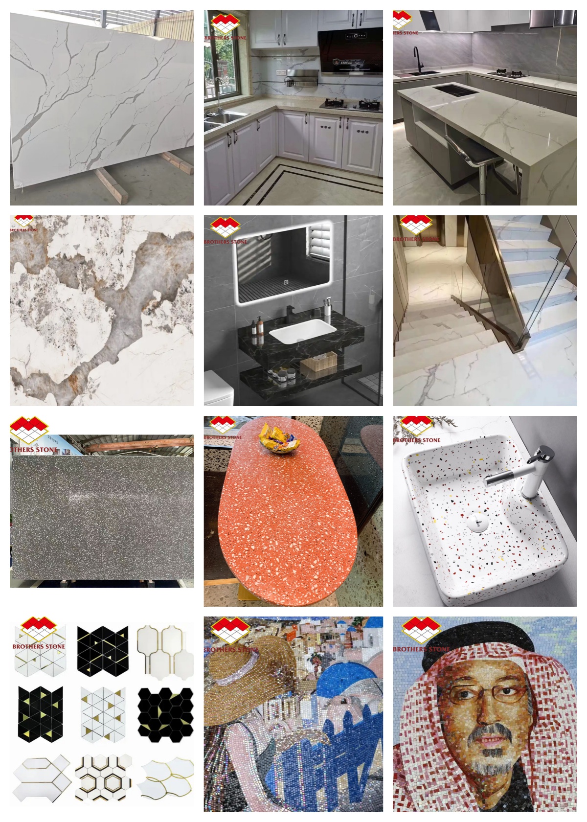 Interior Wall Cut-to-Size Glazed Snow Mountain Silver Fox Marble Stone in Polished Finish