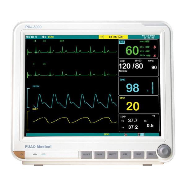 Quality ICU Multiparameter Patients Monitor Machine China Supplier PDJ-3000C 15.1 Inch Screen for sale