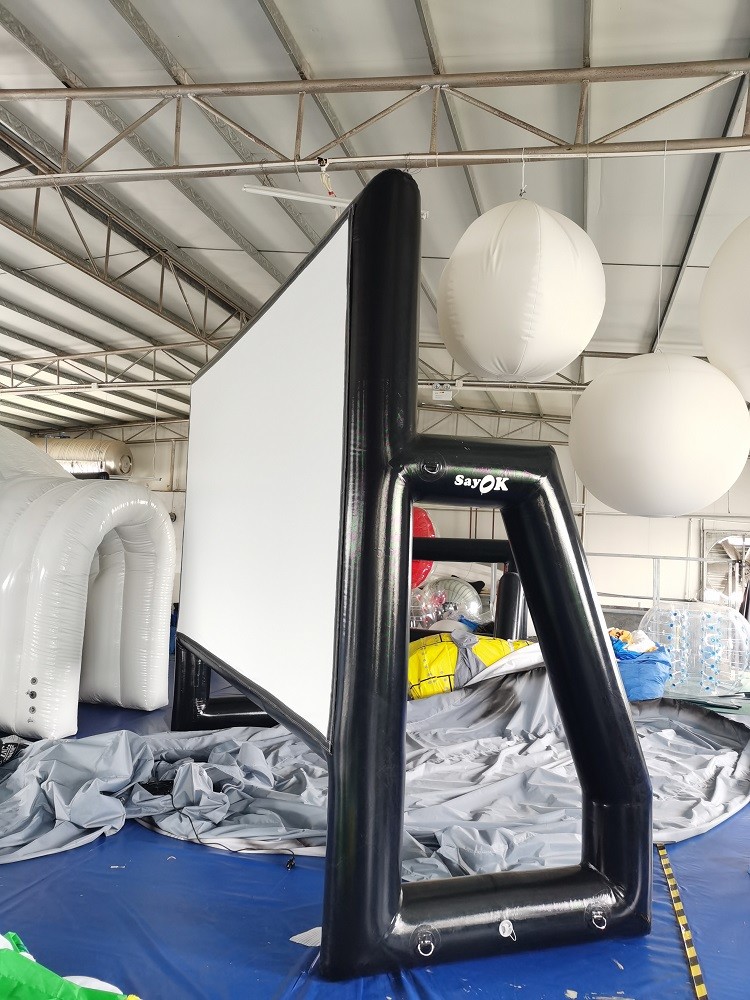 Blow Up Projector Screen Outdoor Airtight PVC Tarpaulin Inflatable Cinema Screen