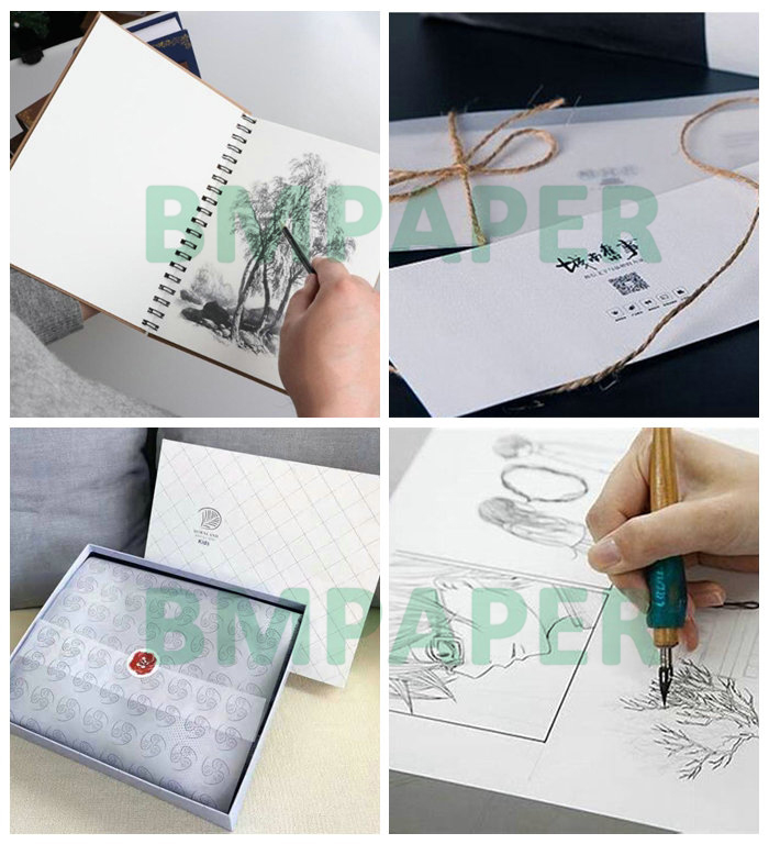 60gsm 83gsm Translucent Tracing Paper Rolls For Child Drawing 20'' 24'' x 50m