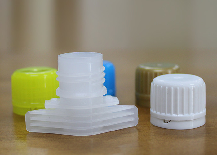 Convenient Rotation Plastic Spout Caps , 23mm HDPE Food Grade Baby Food Pouch Cover