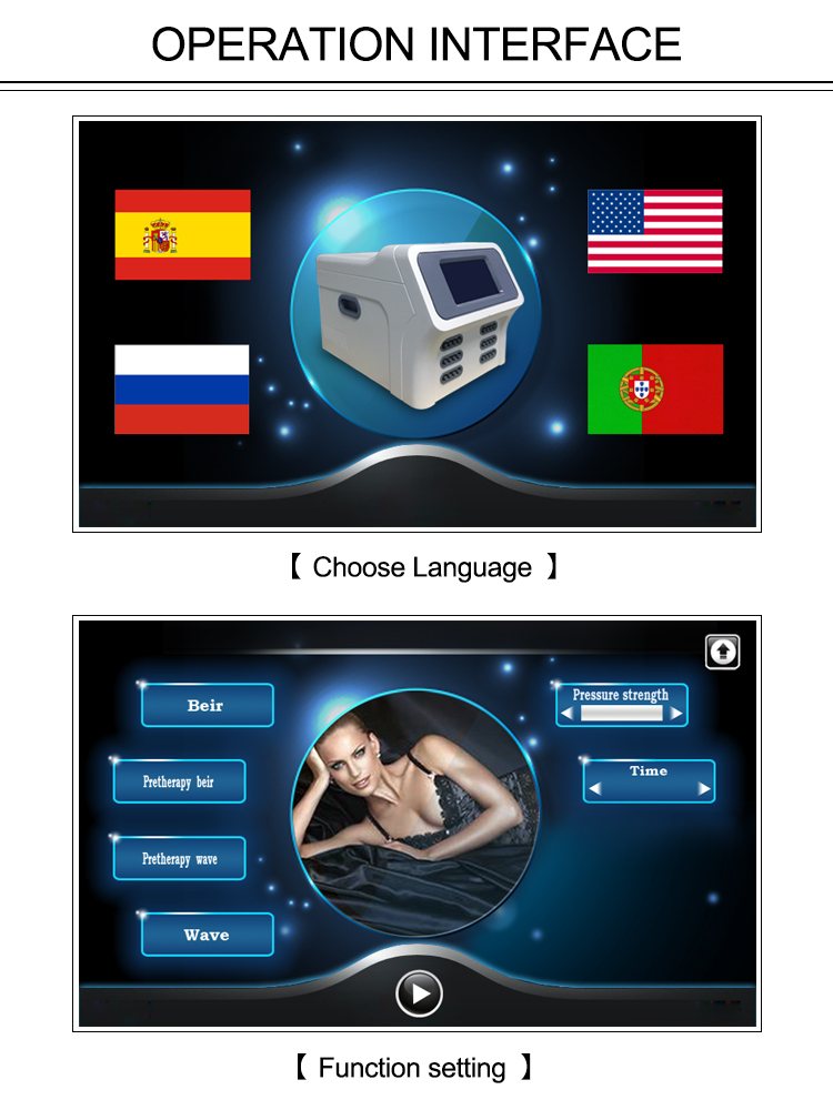 80KPa Touch Screen Infrared Pressotherapy Machine For Blood Circulation