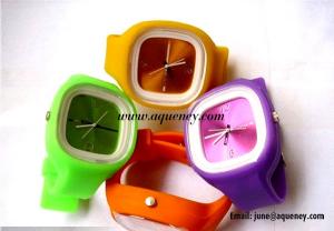 China 2014 Popular fashion design silicone jelly watch from China factory on sale