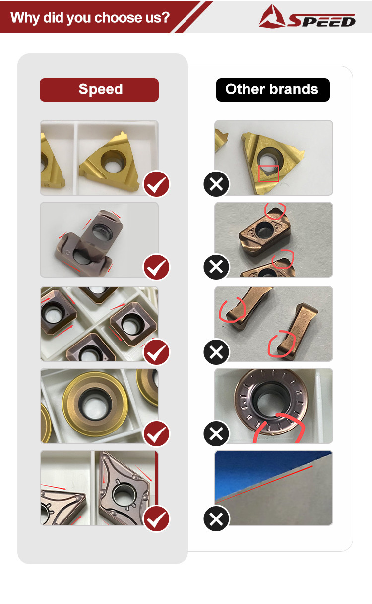 Cnc CVD Coating Custom Carbide Inserts MGMN400 MGMN250 Sharp