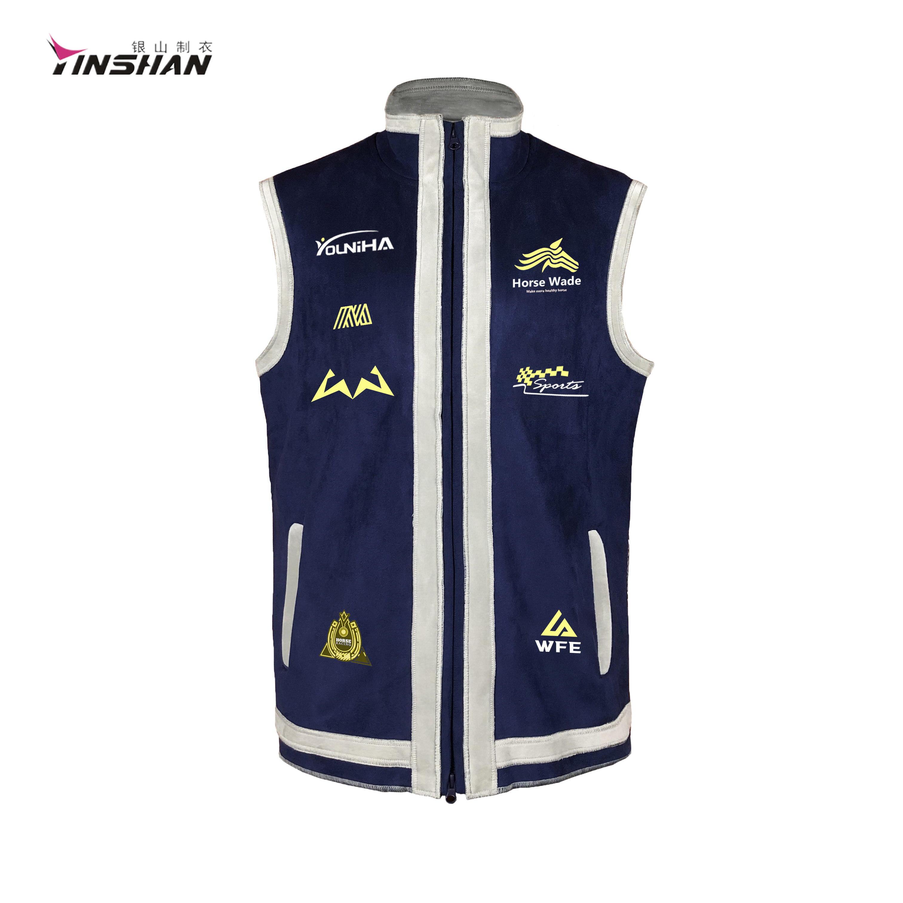 Custom Breathable Zipper Softshell Horse Riding Jacket Sports Vest for 7 Days Sample Order