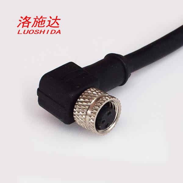 M8 Female Cable Connector Fitting 90 Degree Angle Connector Cable For All M8 3