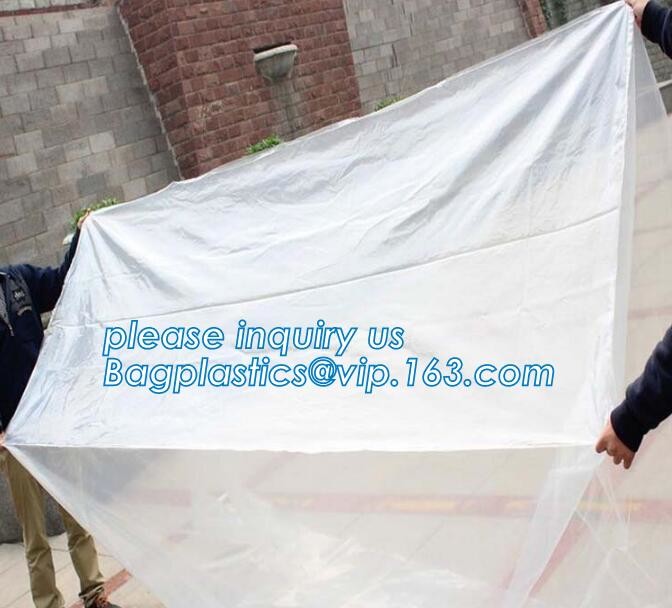 Square Bottom 4mil Clear Pallet Cover, square bottom bag on roll pallet cover bag, Polyester Pallet Cover Bags, Pallet T