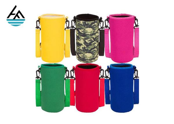 Colorful Printed Can Cooler Bag , Neoprene Can Cover Simple Fashion Diving