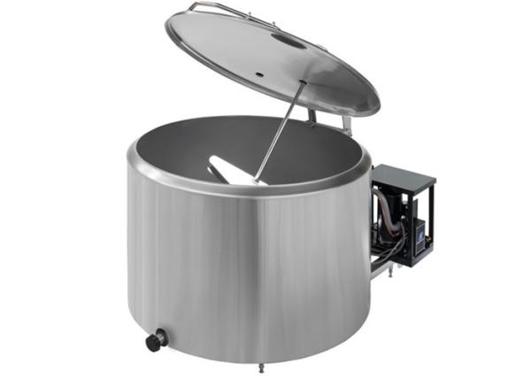 Bulk Milk Cooling Stainless Steel Storage Tank , Sanitary 1000l Stainless Steel