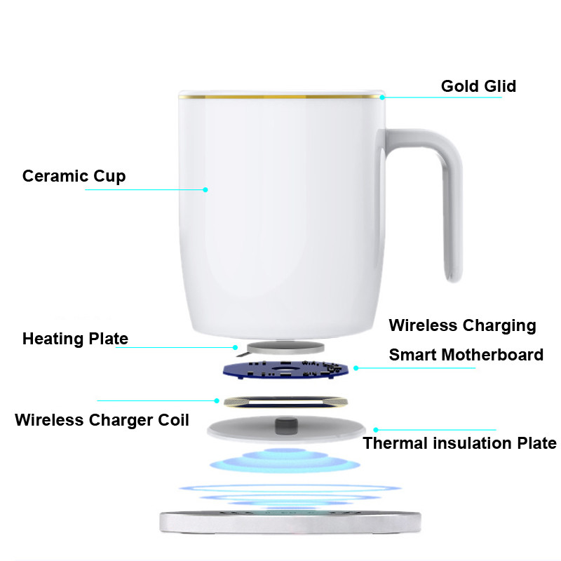 OEM ODM Qi Charging Pad Qi Wireless Thermostatic Smart Cup Warmer Pad